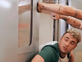 Subway stories - part 3 / men / michael boston, kyle connors, chris damned  / stream full at  www.sexmen.com/stori