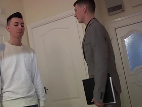 Adorable twink amateurs riley jordon and scott williams fuck
