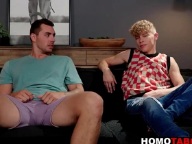 Horny guy has sex with step-brother because girl stood him up
